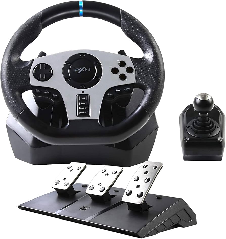 Volant V9 – Simulateur de Conduite Haute Précision pour PC / PS4 / Xbox / Switch